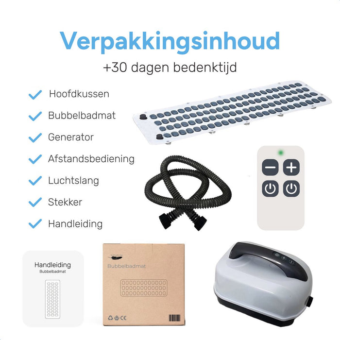 Bubbelbadmat voor in bad - Met kussen & afstandsbediening