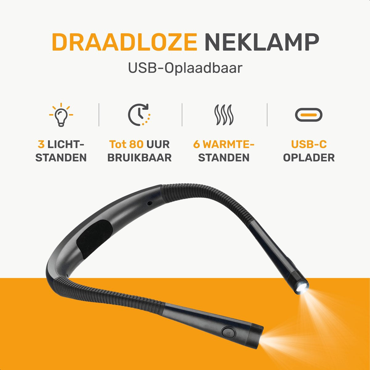Neklamp voor in bed - Draadloos