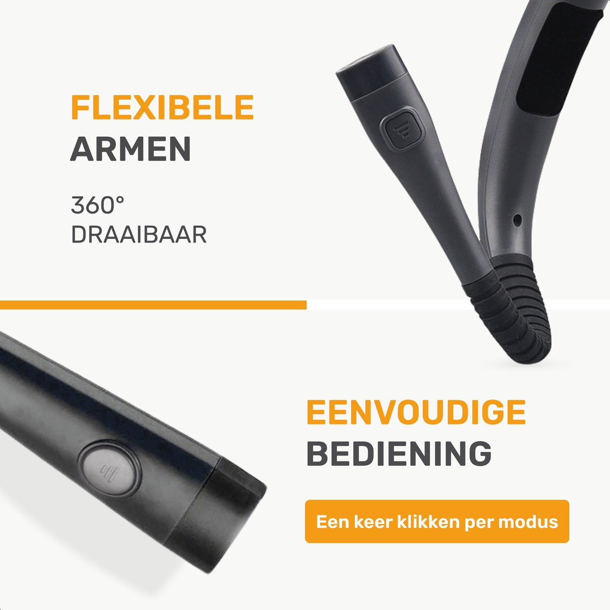 Neklamp voor in bed - Draadloos
