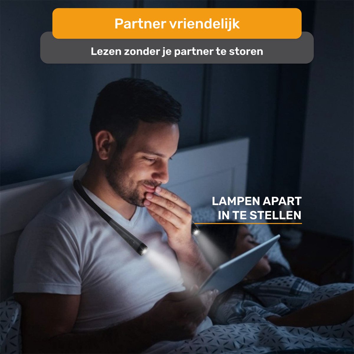 Neklamp voor in bed - Draadloos