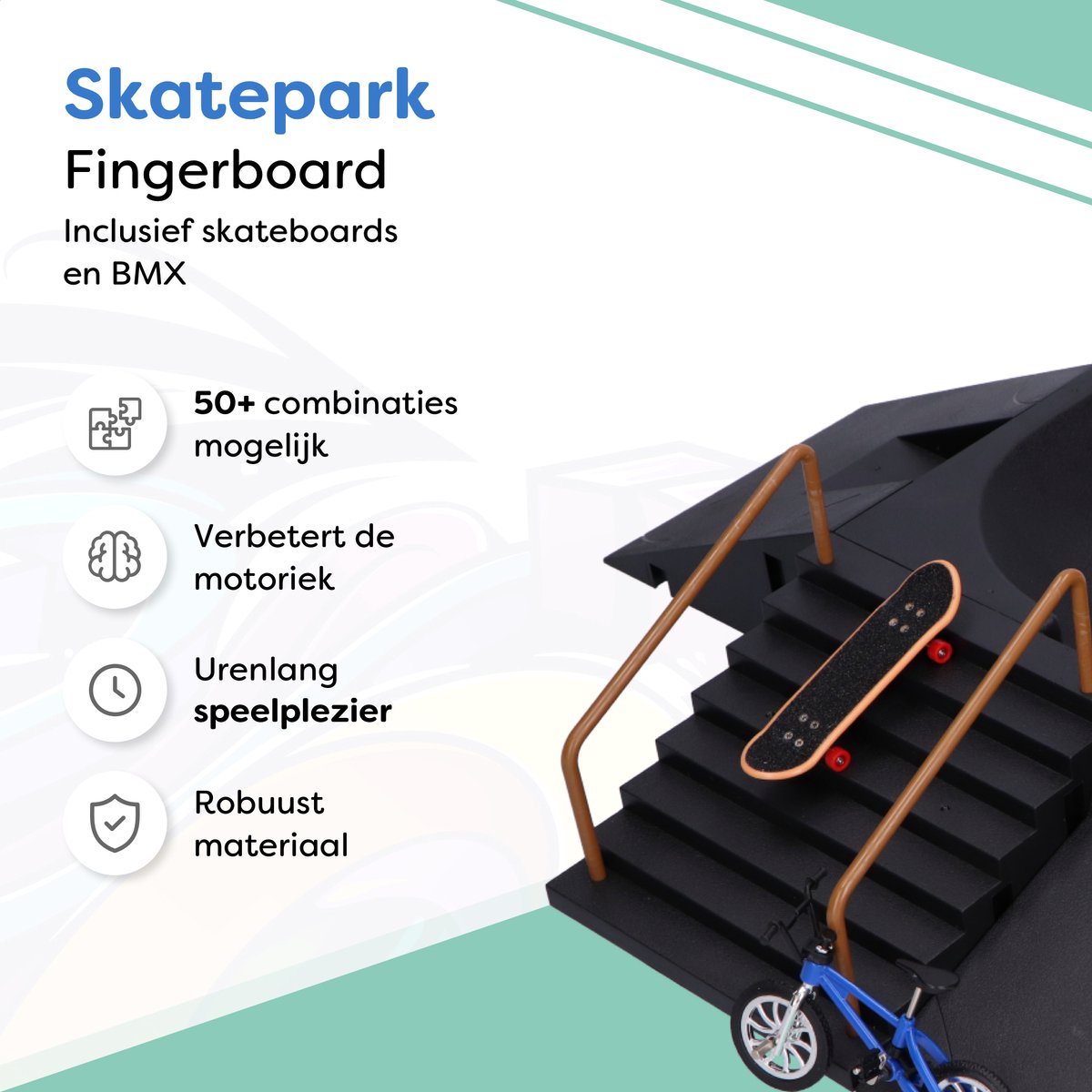 Fingerboard skatepark - 6 Ramps