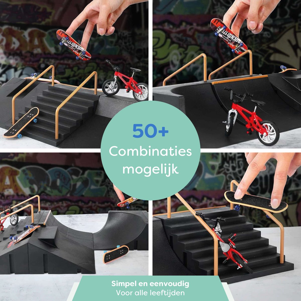 Fingerboard skatepark - 6 Ramps
