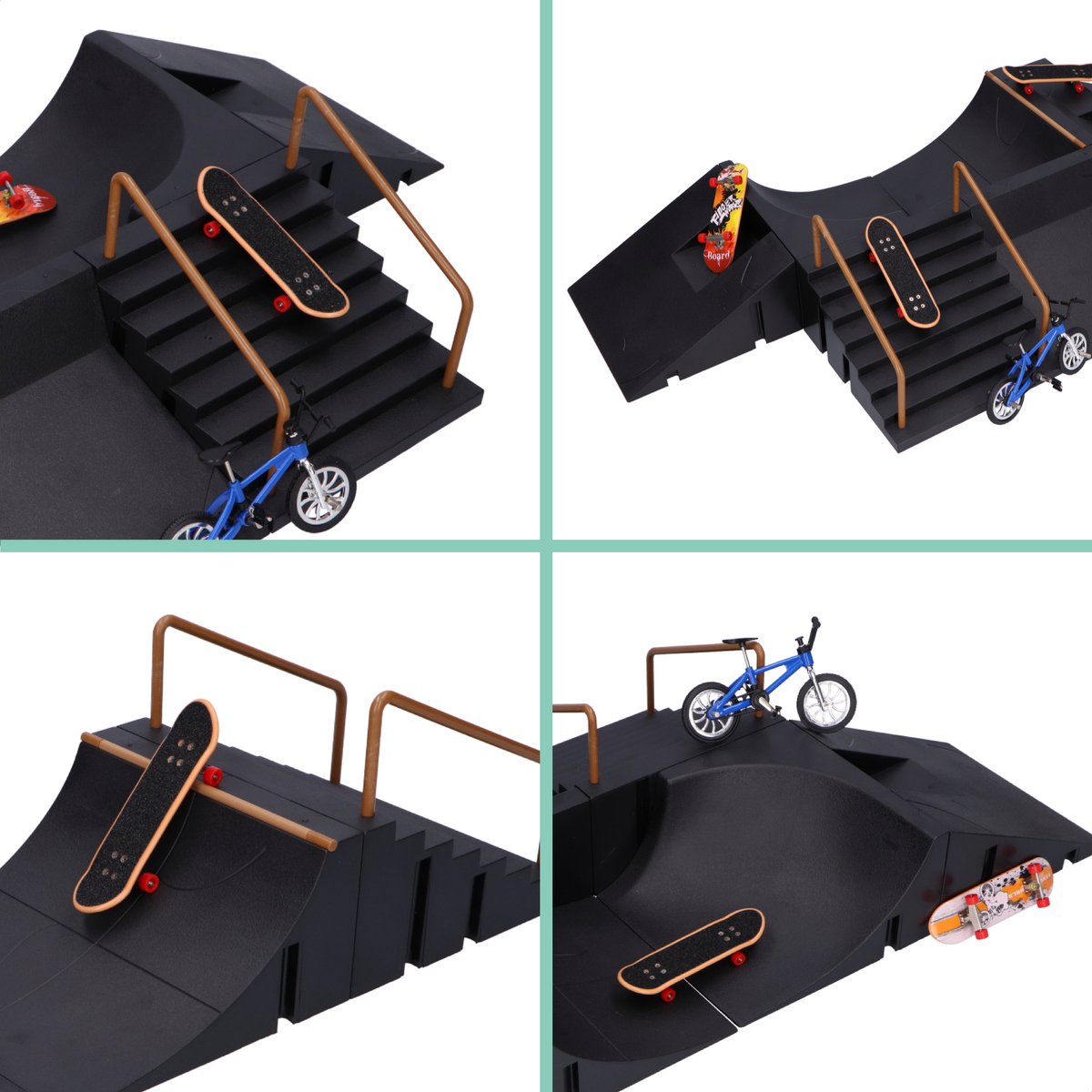 Fingerboard skatepark - 6 Ramps