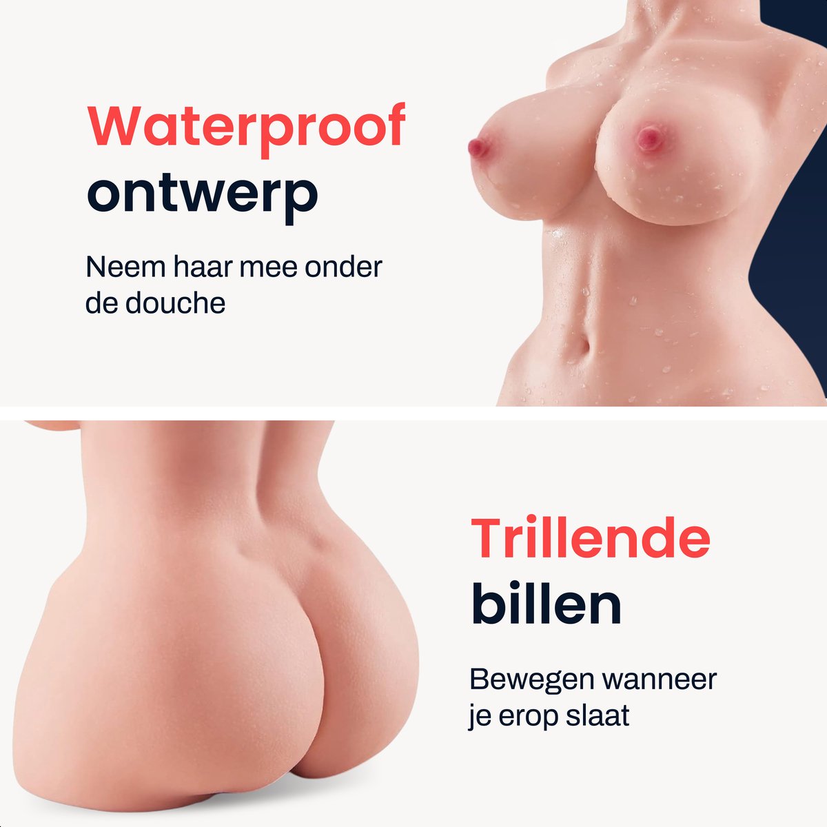 Jespro Levensechte sexpop Sarah - 100% BPA vrij