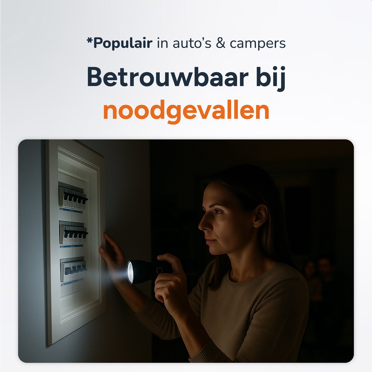 Zaklamp LED oplaadbaar - incl batterijen