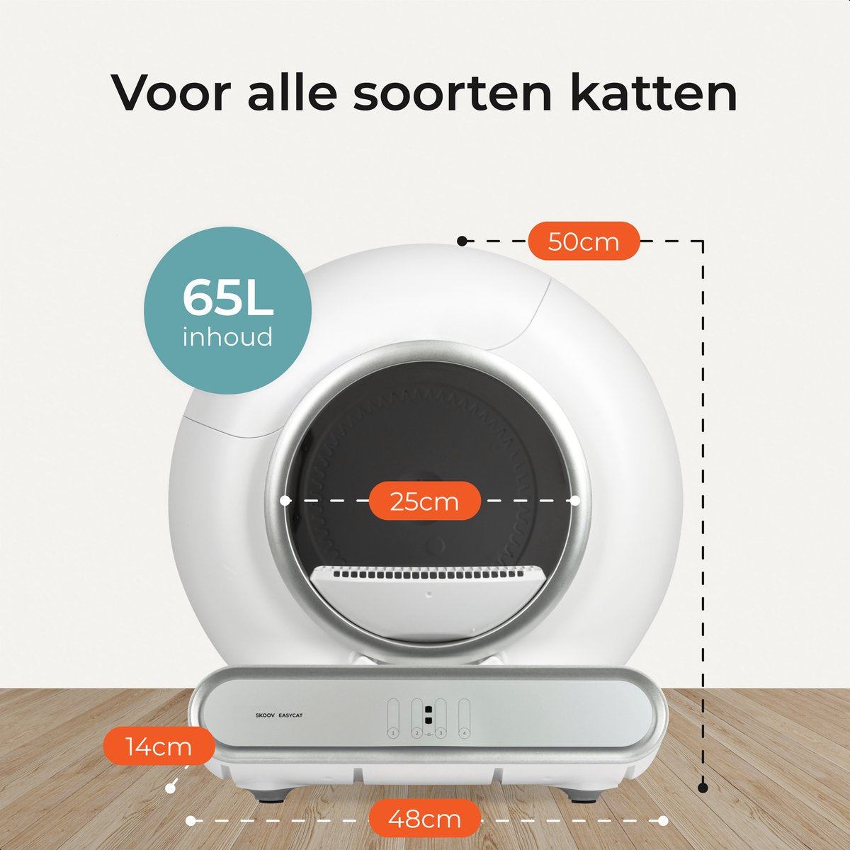 Zelfreinigende kattenbak - Inclusief App - Skoov