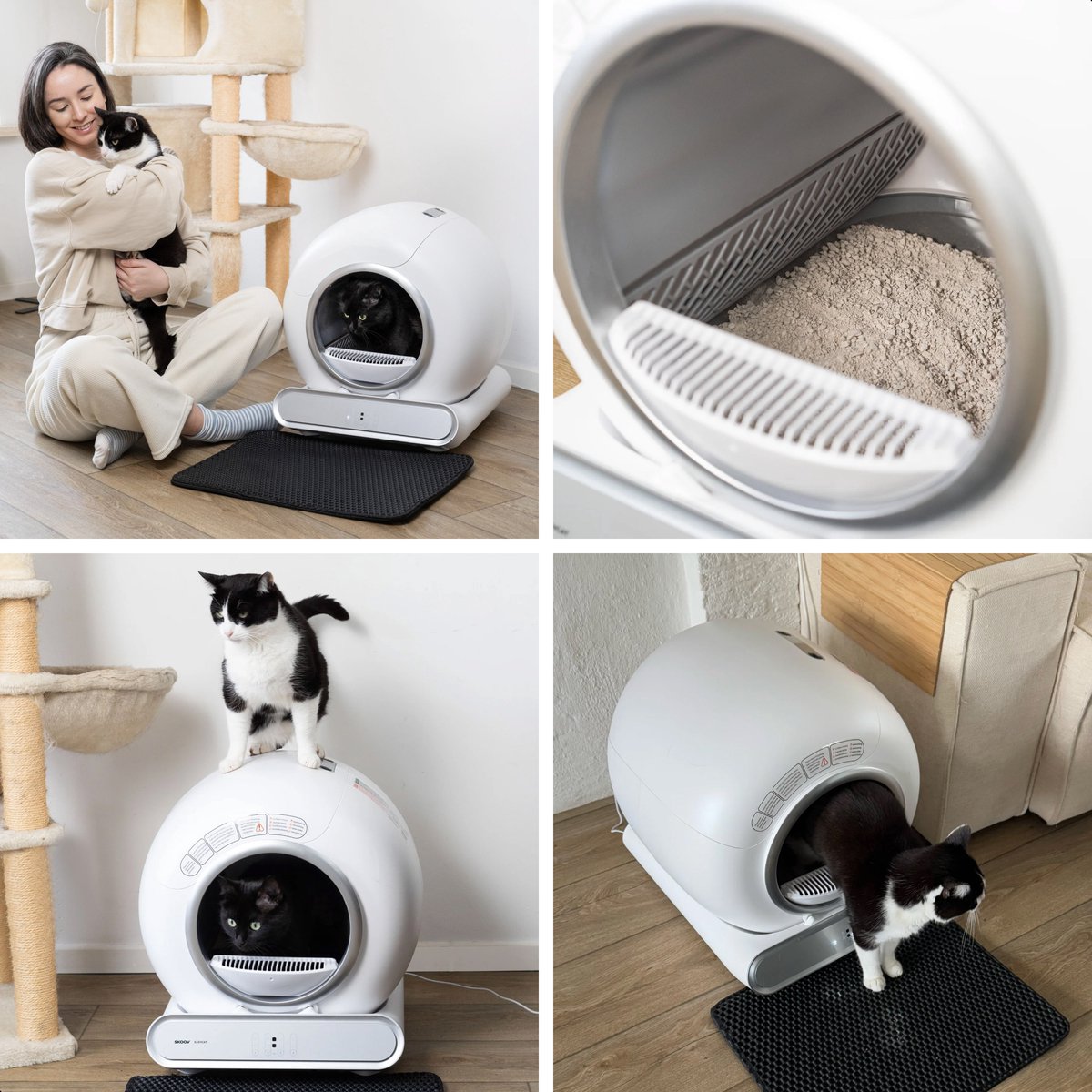 Zelfreinigende kattenbak - Inclusief App - Skoov