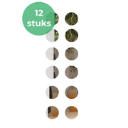 Plakspiegel - 12 stuks - Rond - Zelfklevende