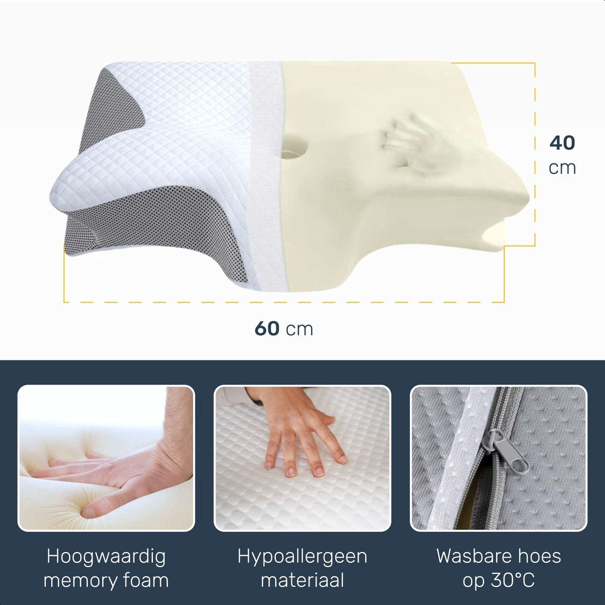 Anti-snoring pillow - For every sleeping position
