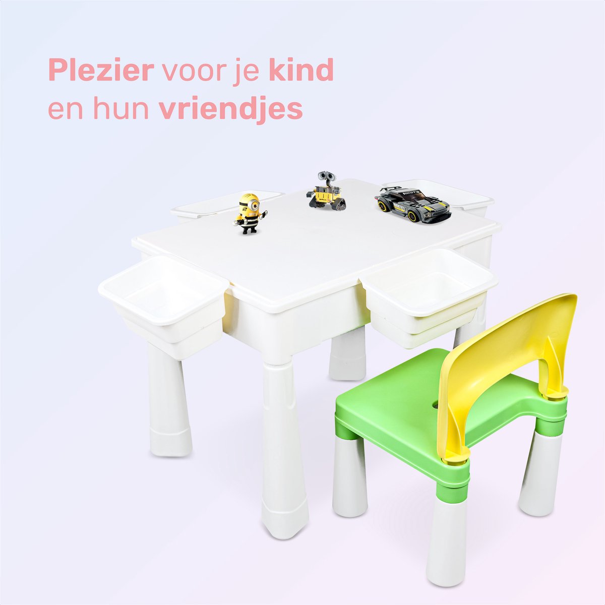 3-in-1 - Speeltafel - Voor - Magnetisch zand