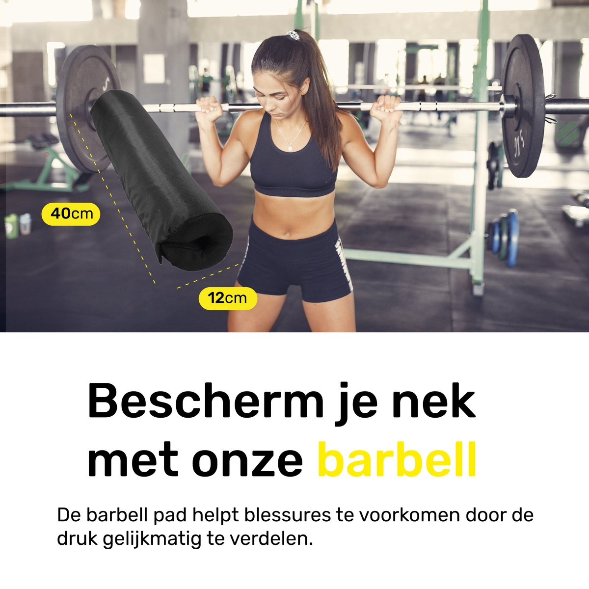 Barbell pad - Nekbeschermer - Klittenband