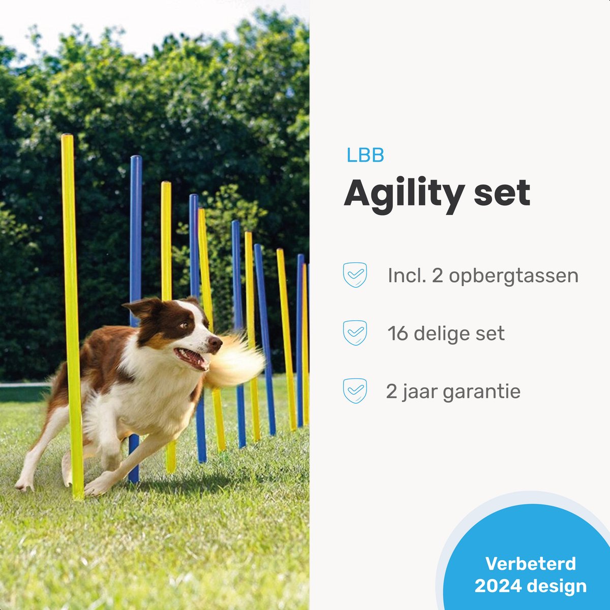 Agility set voor de hond - 16 delig