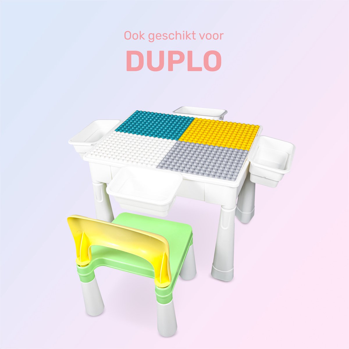 3-in-1 - Speeltafel - Voor - Magnetisch zand