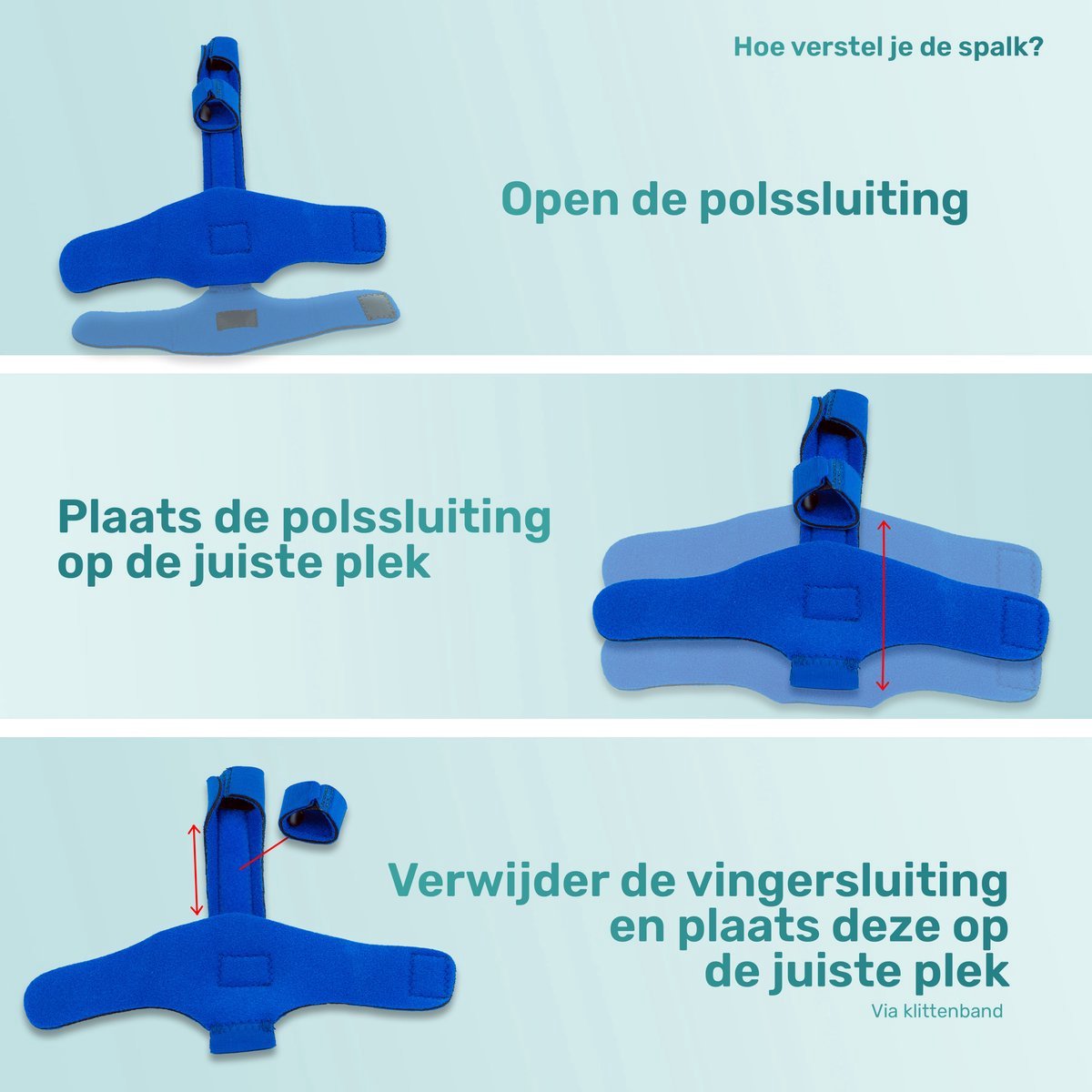Vingerspalk - Geschikt voor alle vingers - Blauw