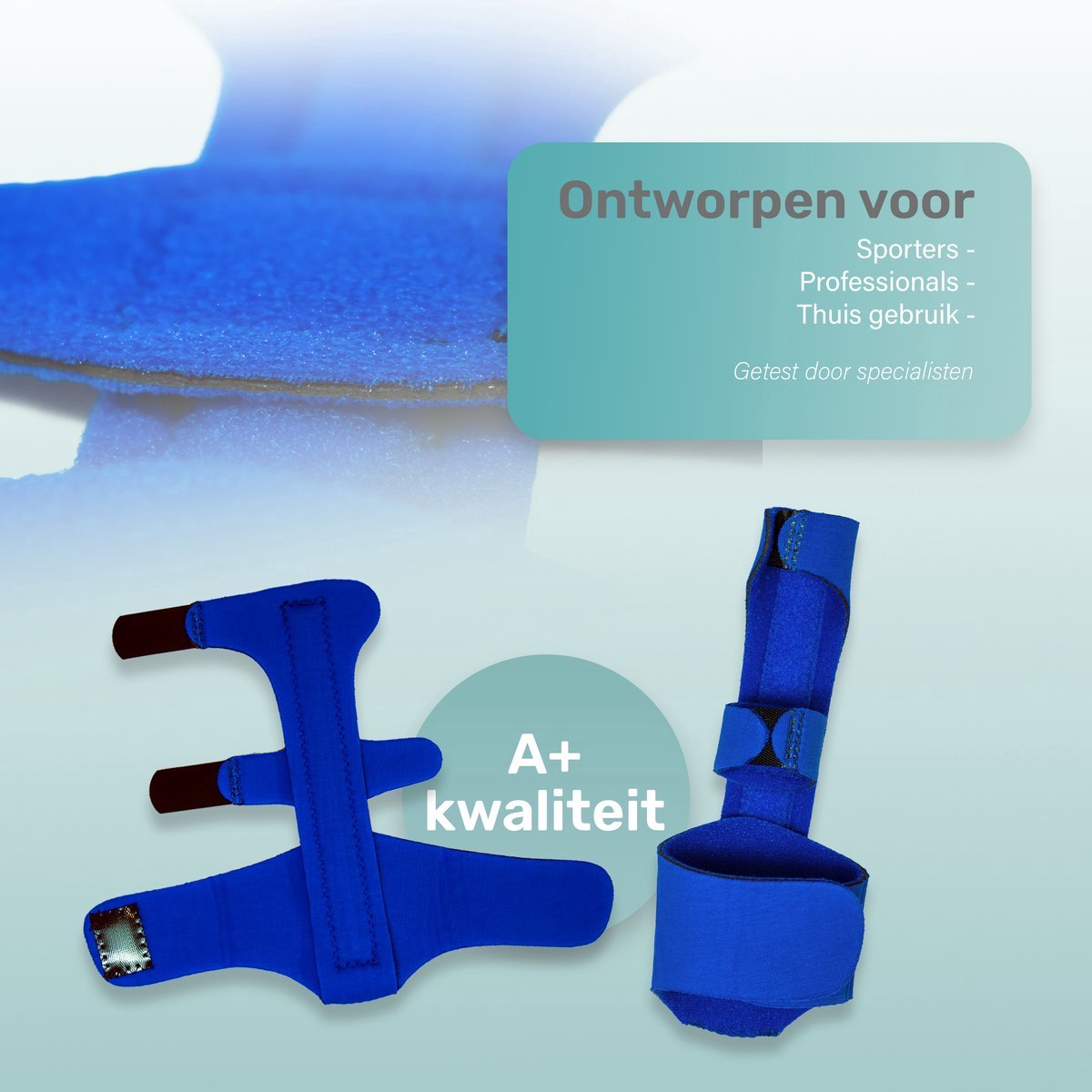 Vingerspalk - Geschikt voor alle vingers - Blauw
