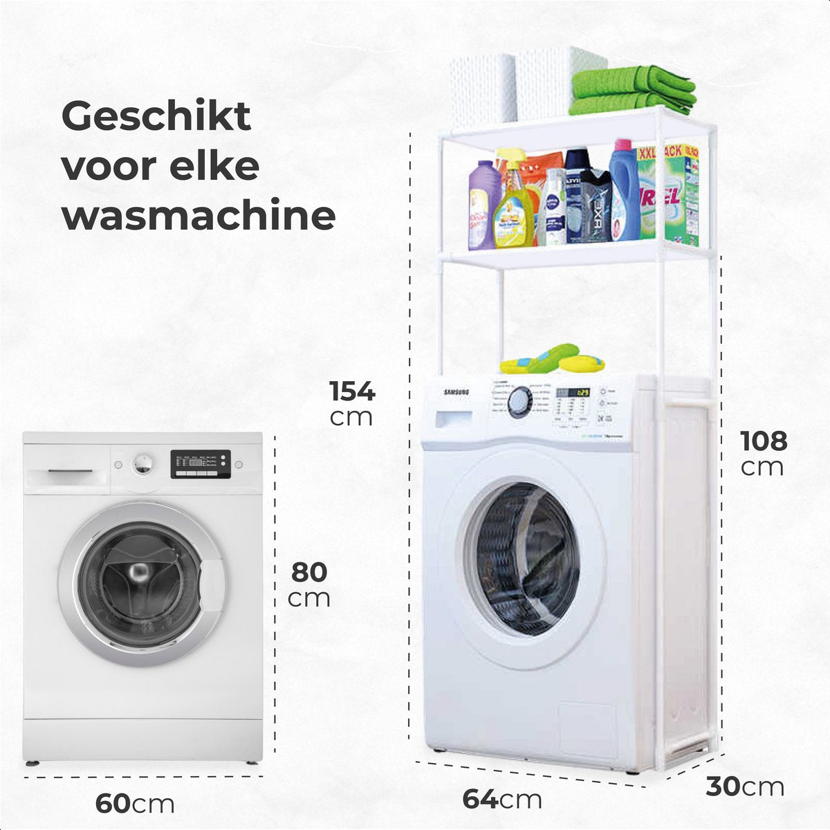 Luft - Wasmachine en Droger ombouw - 3 planken