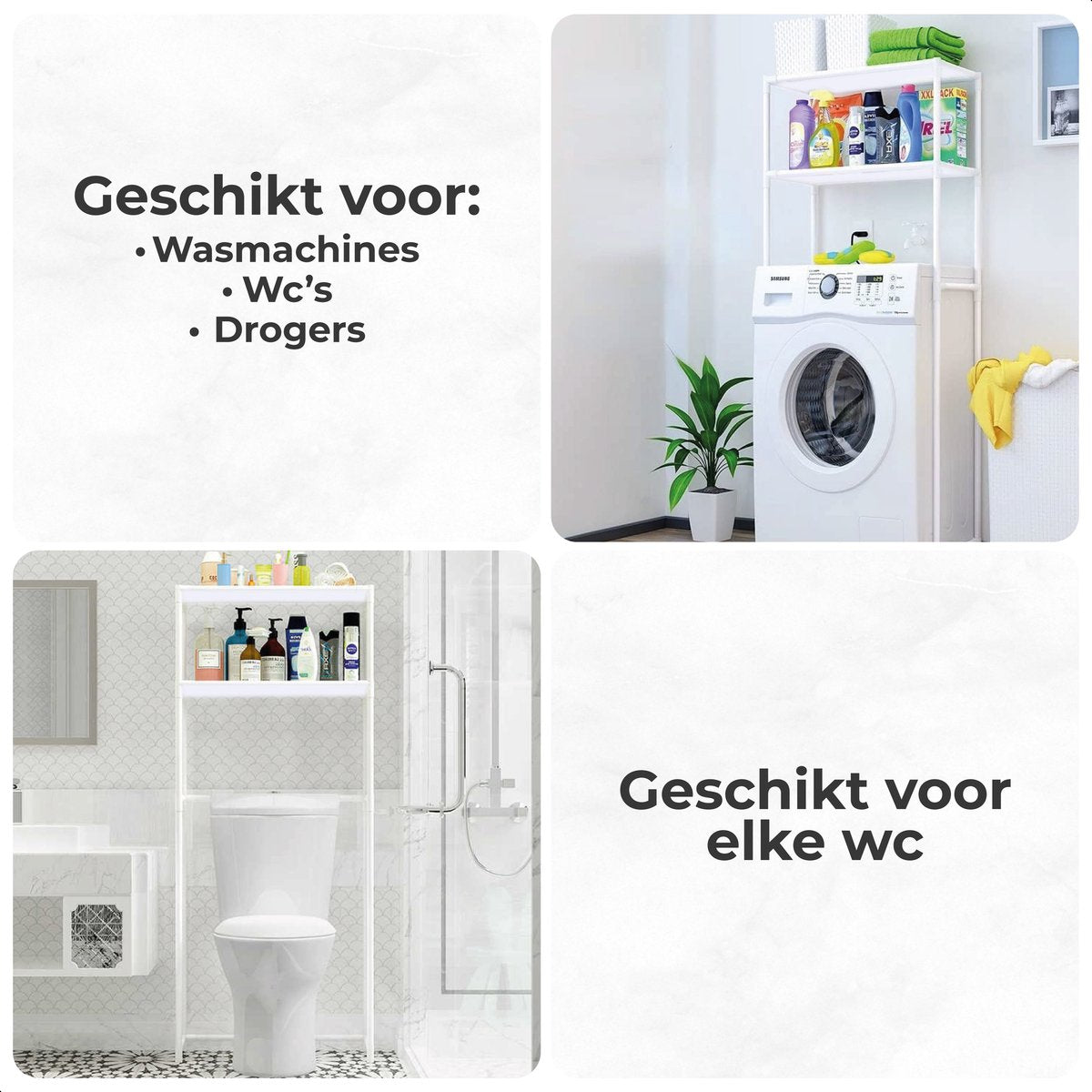Luft - Wasmachine en Droger ombouw - 3 planken