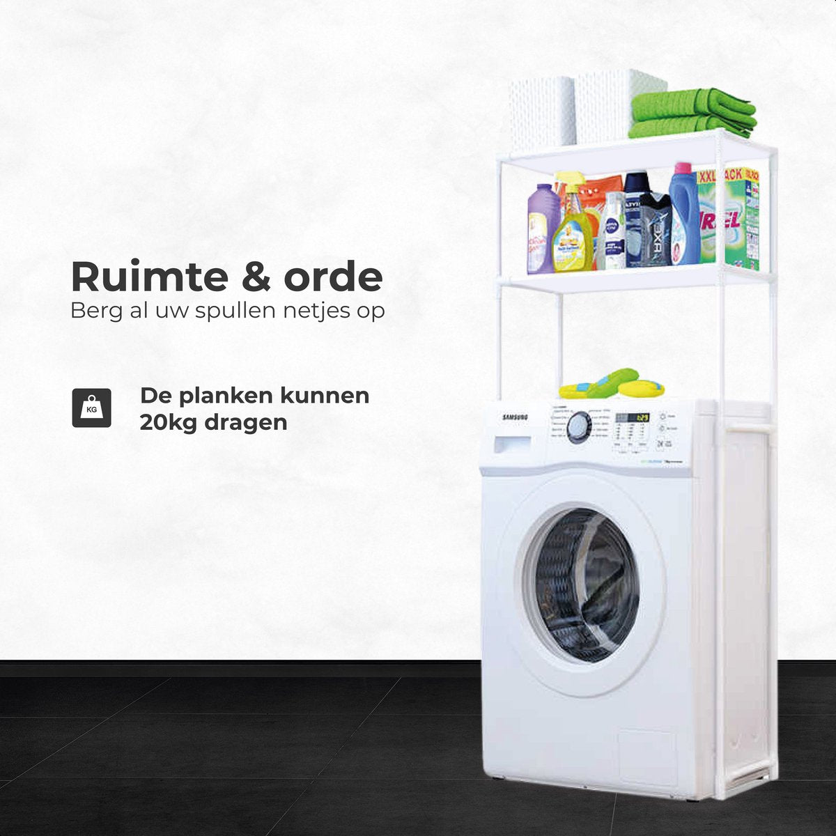 Luft - Wasmachine en Droger ombouw - 3 planken