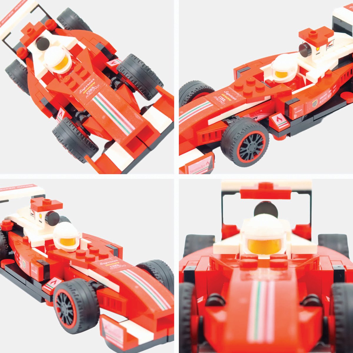 LBB Formule 1 race auto - 143 Bricks Bouwstenen