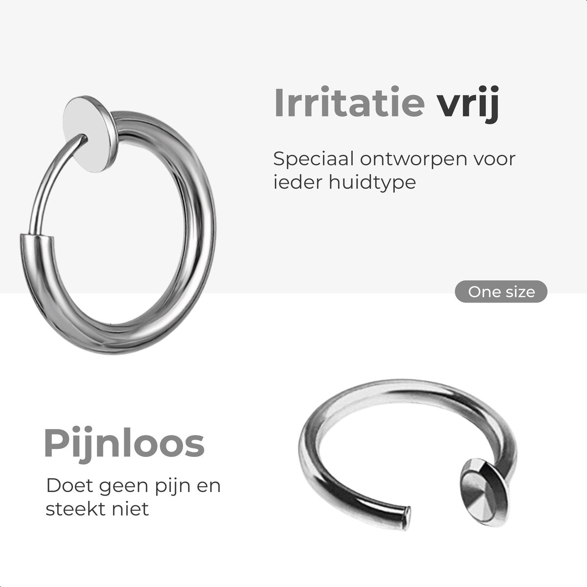LBB Fake septum - Zilver - Irritatie vrij