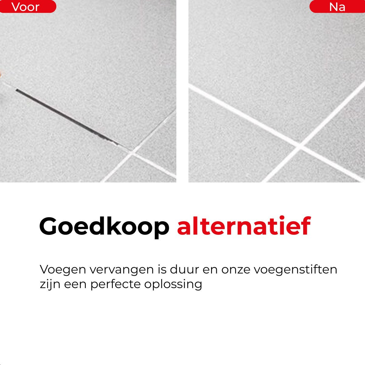 Voegenstift - 2 pack - Wit - tot 120 meter - Pen - Stift
