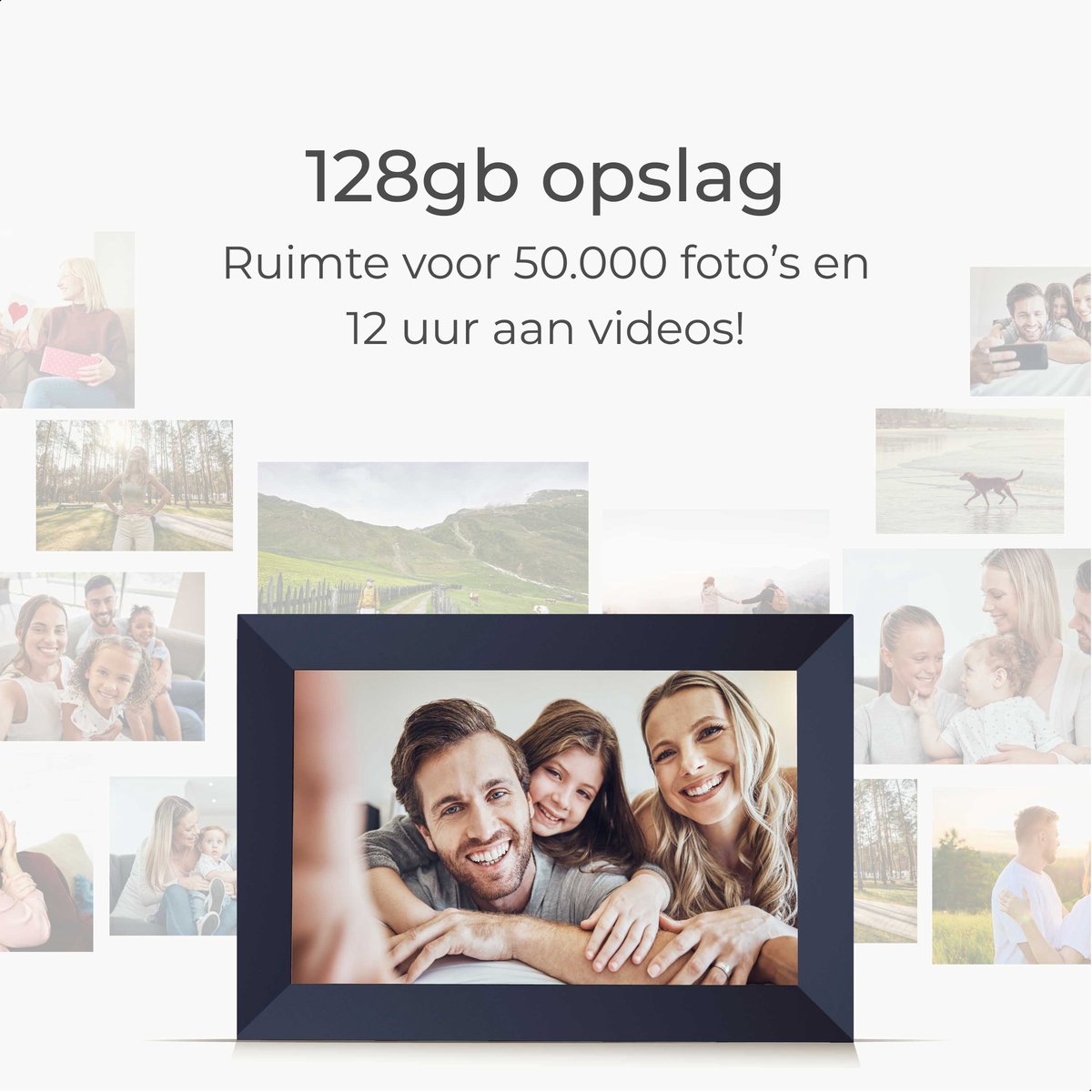 Skoov Digitale Fotolijst - 10.1 inch HD - Met Wifi - Inclusief Frameo app