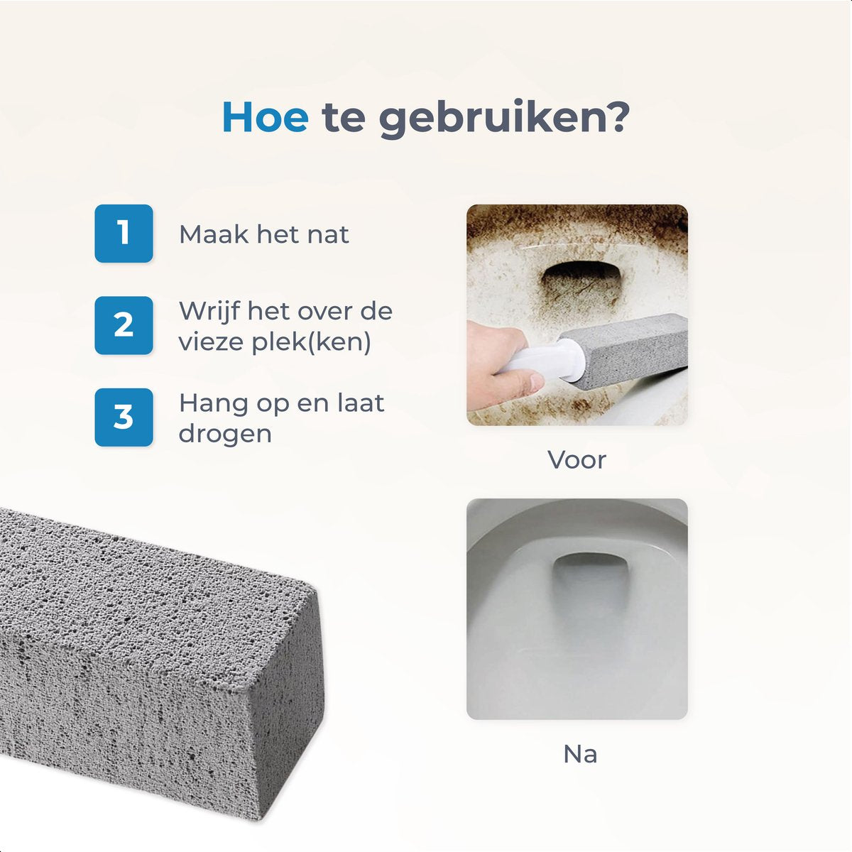 Luft Puimsteen voor wc - 2 stuks