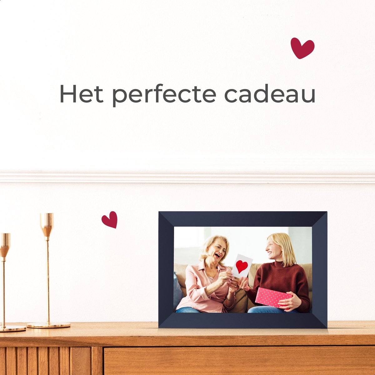 Skoov Digitale Fotolijst - 10.1 inch HD - Met Wifi - Inclusief Frameo app