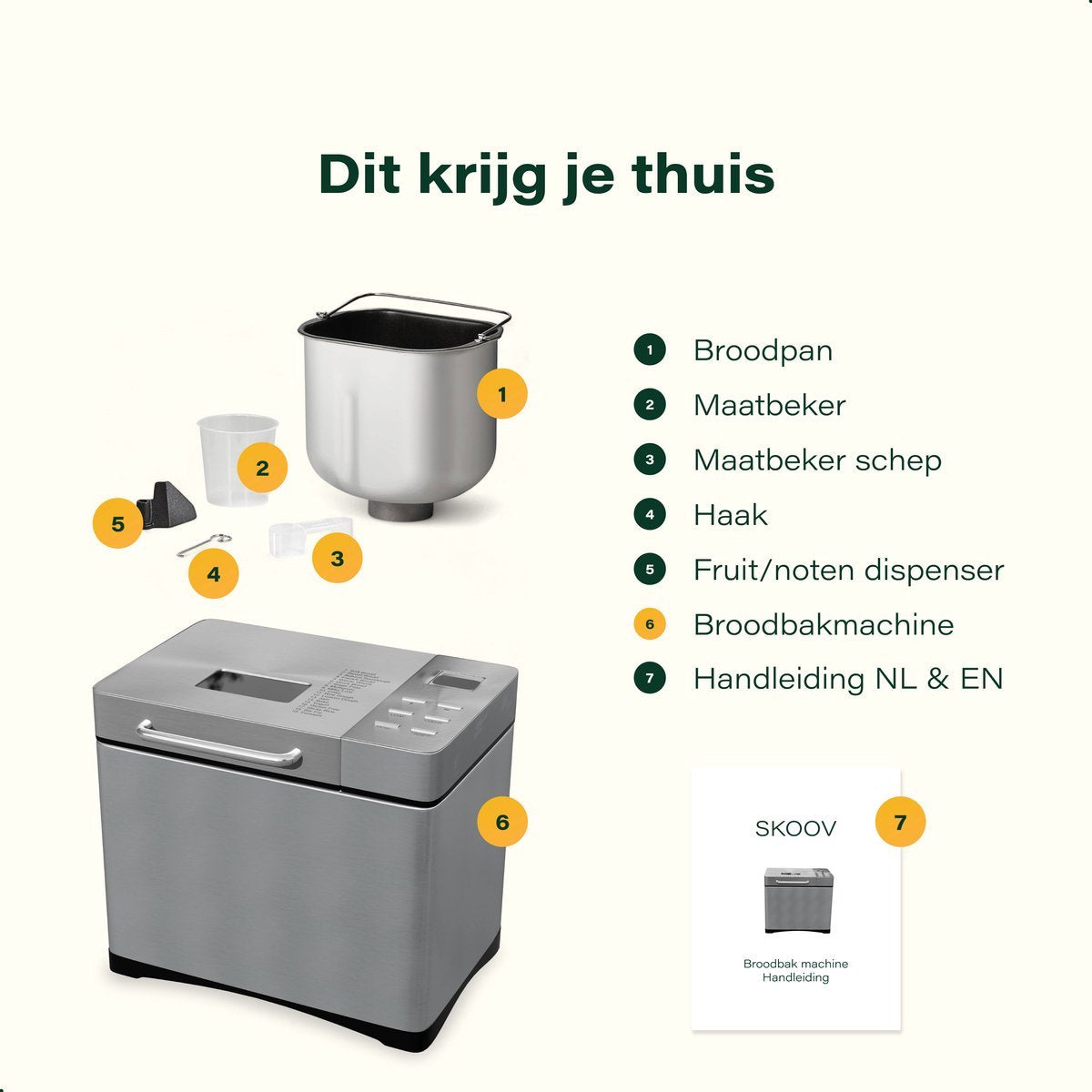 Skoov BroodbakMachine - 19 programma's