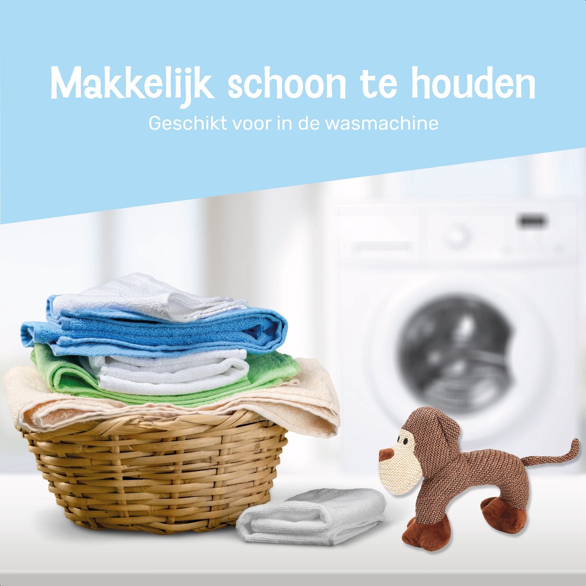 Dutchwide Aap Hondenspeeltje - Honden - Speelgoed - Knuffel - Intelligentie - Tennisbal - Dog toy - Hond - Speeltjes - Puppy