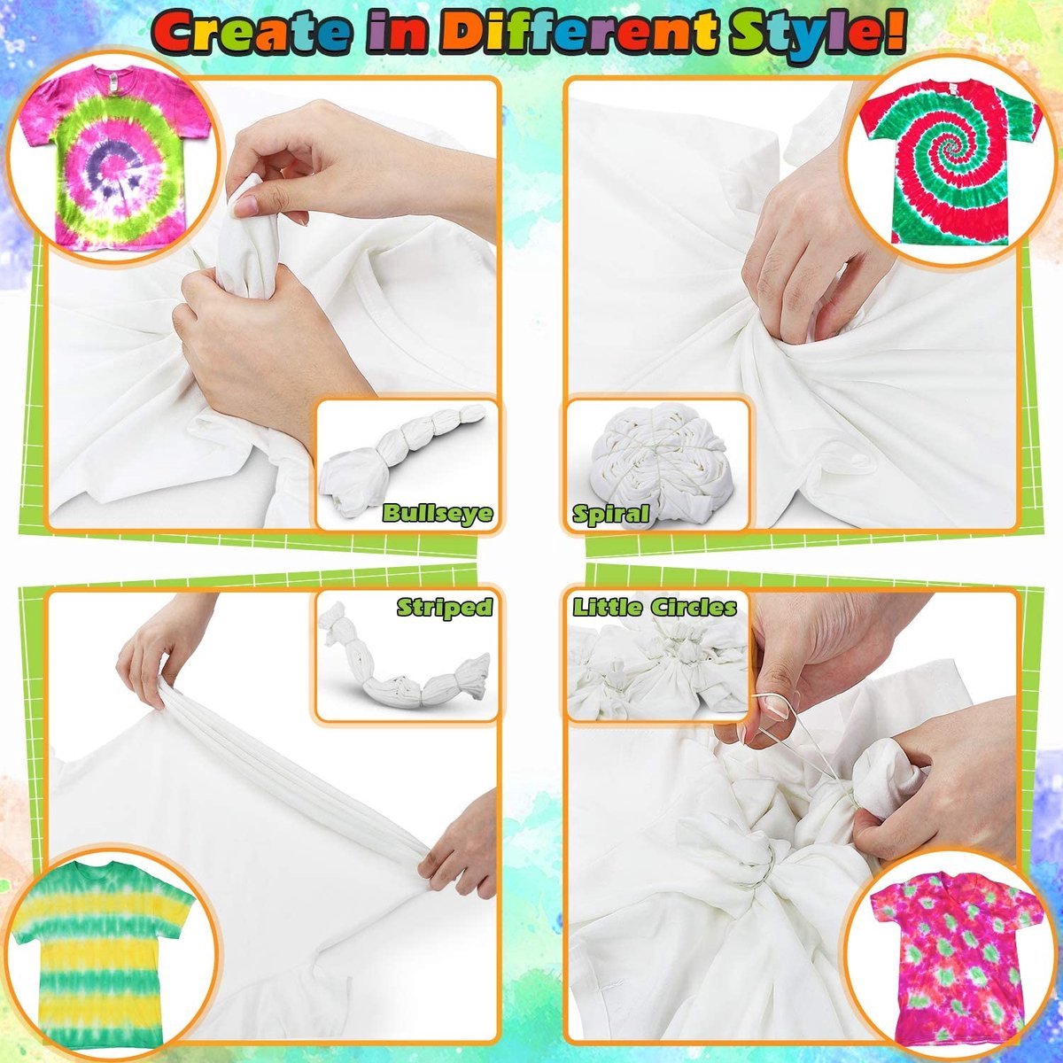 LBB - Tie Dye Diy Kit - 26 kleuren