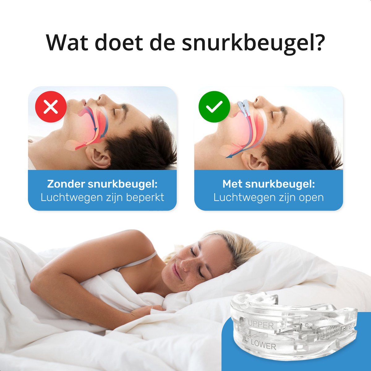 Airmaster Anti Snurk Beugel - Verstelbaar