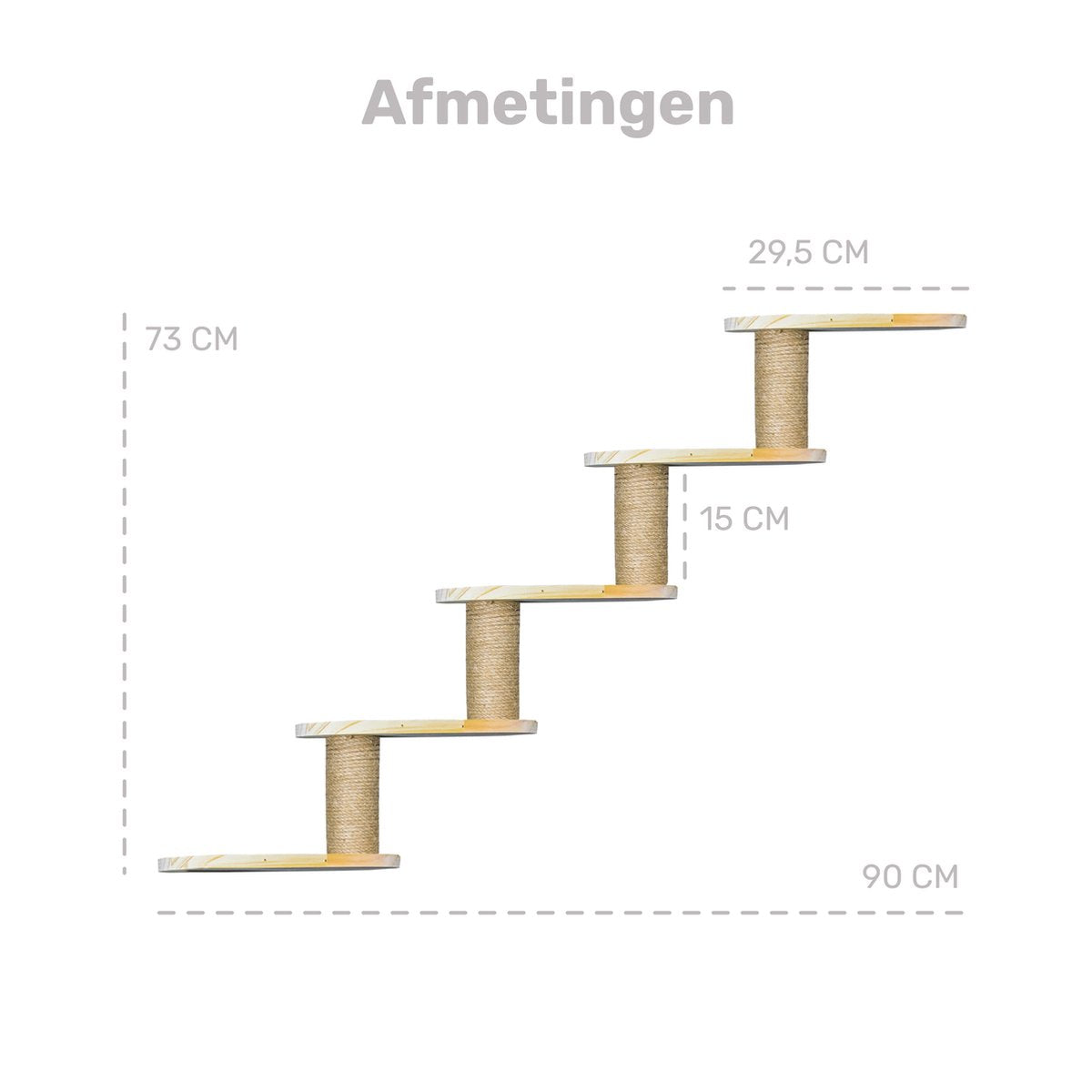 Katten klimmuur - 4 Delig