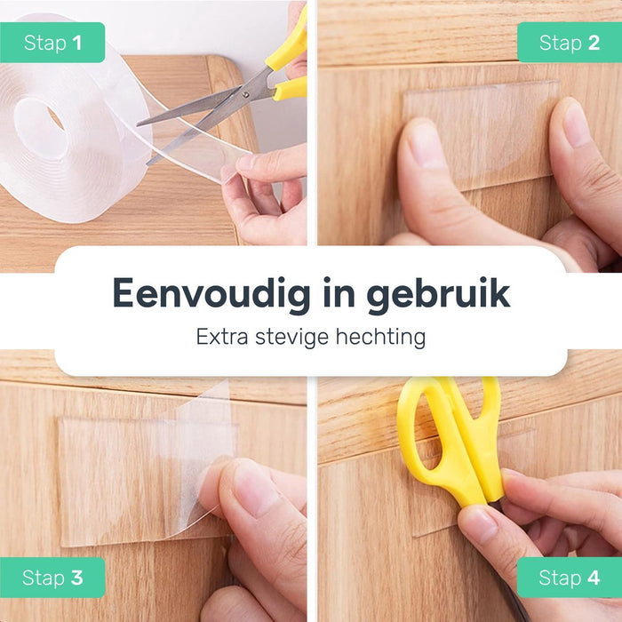 Dubbelzijdig tape extra sterk - 12 meter
