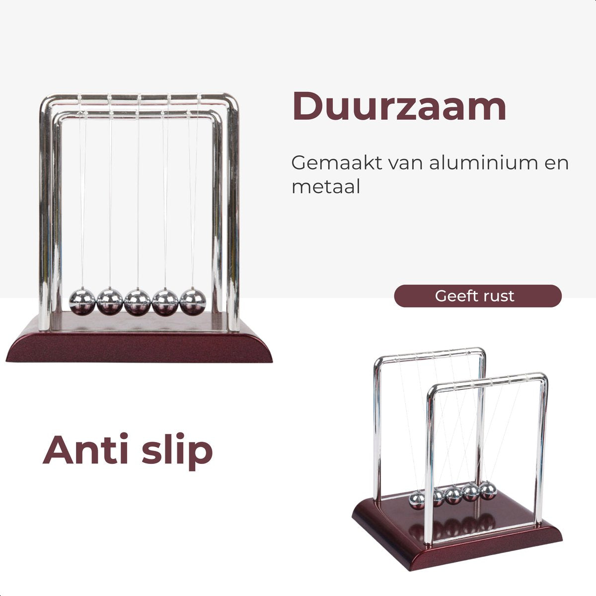 Newton cradle XL - Hoogwaardige Newton Pendel
