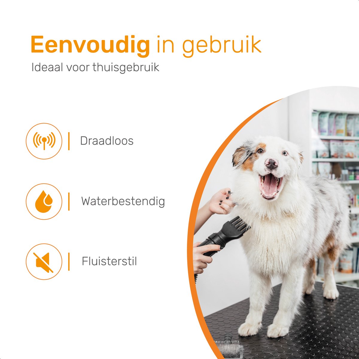 Dutchwide Honden Katten Tondeuse - Fluisterstil & draadloos