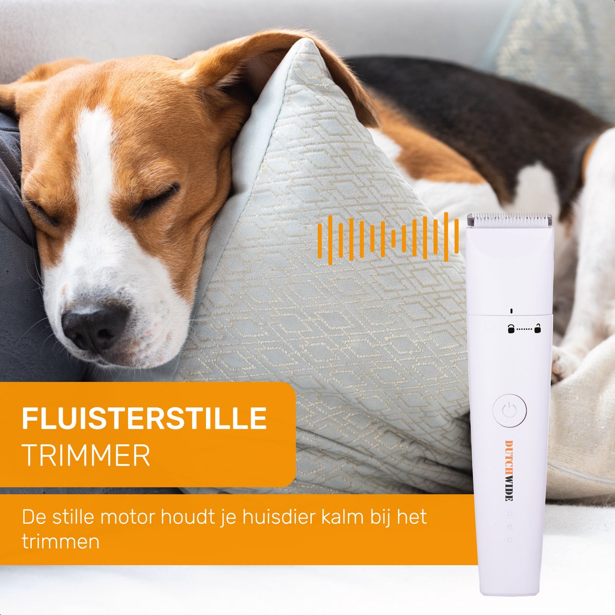 Dutchwide Honden Katten Tondeuse - Fluisterstil & draadloos