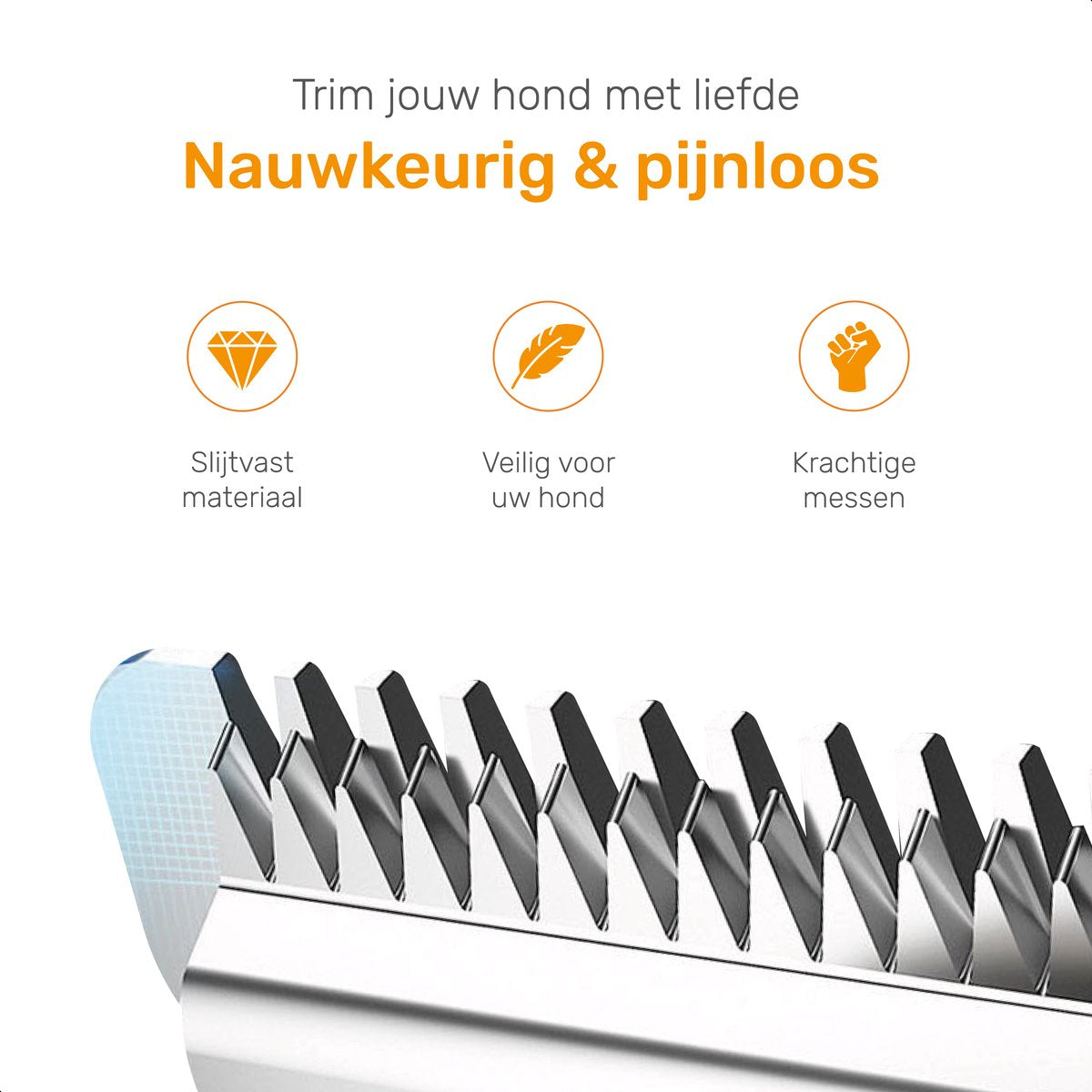 Dutchwide Honden Katten Tondeuse - Fluisterstil & draadloos