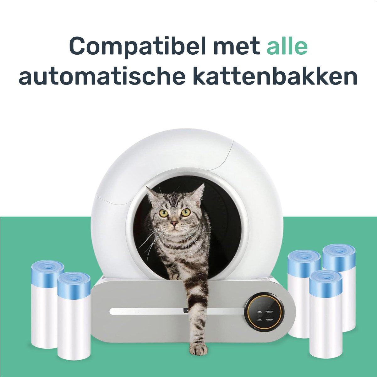 Automatische Kattenbak Zakken - 150 zakken
