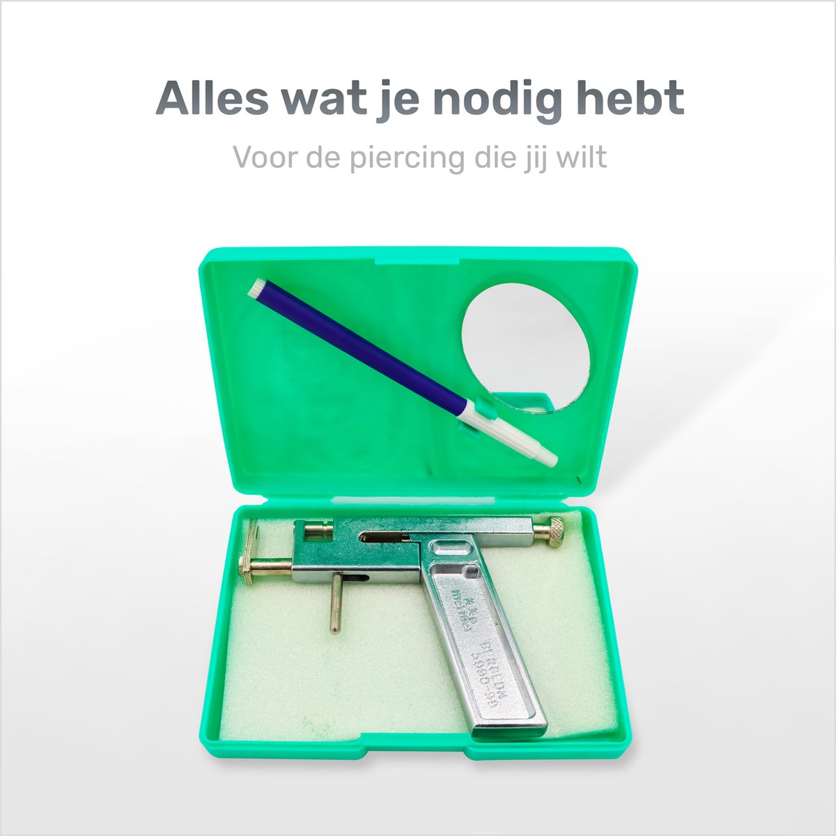 Oorbel schieter set - Metaal - Incl. Studs