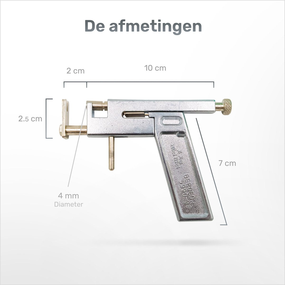 Oorbel schieter set - Metaal - Incl. Studs