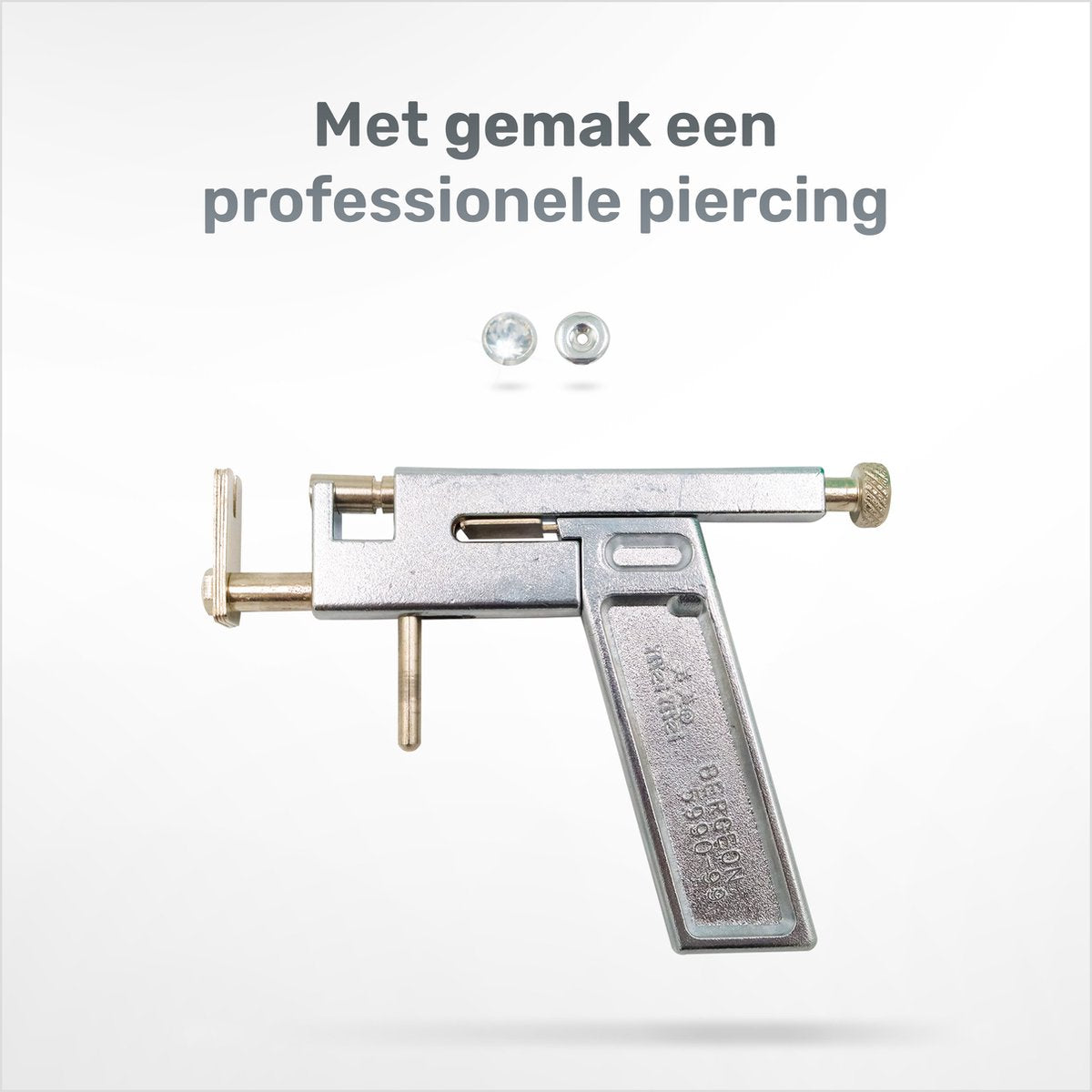 Oorbel schieter set - Metaal - Incl. Studs
