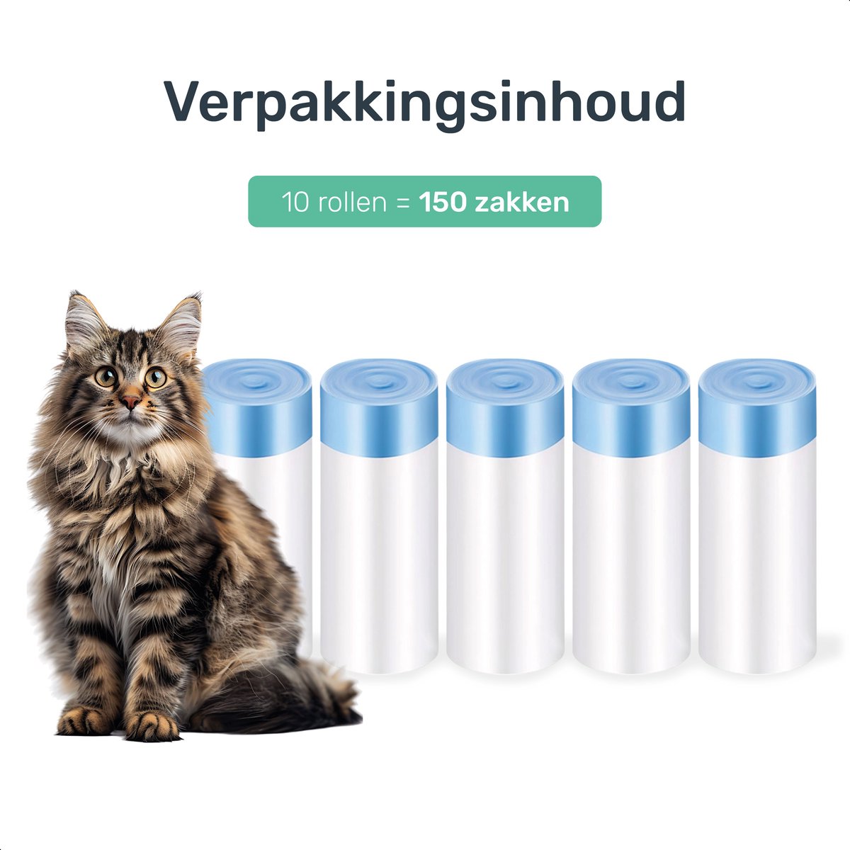Automatische Kattenbak Zakken - 150 zakken