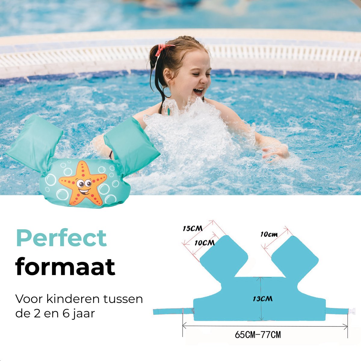 Qwali Star Zwemvest - 2 - 6 jaar - 15-30 kg - Zwembandjes