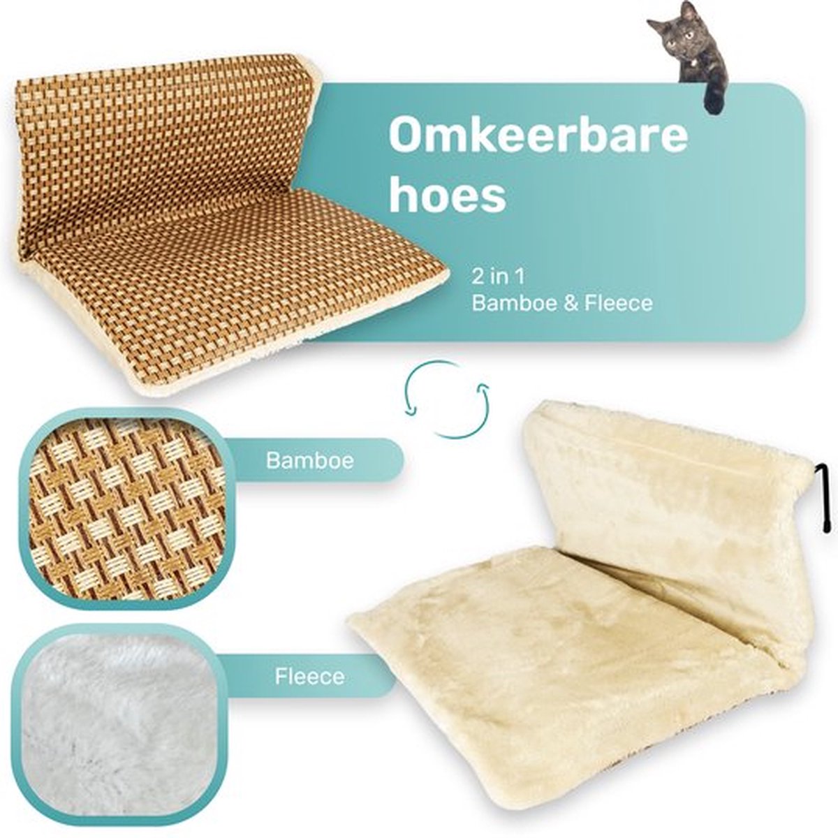 Kattenhangmat - Voor aan het raam