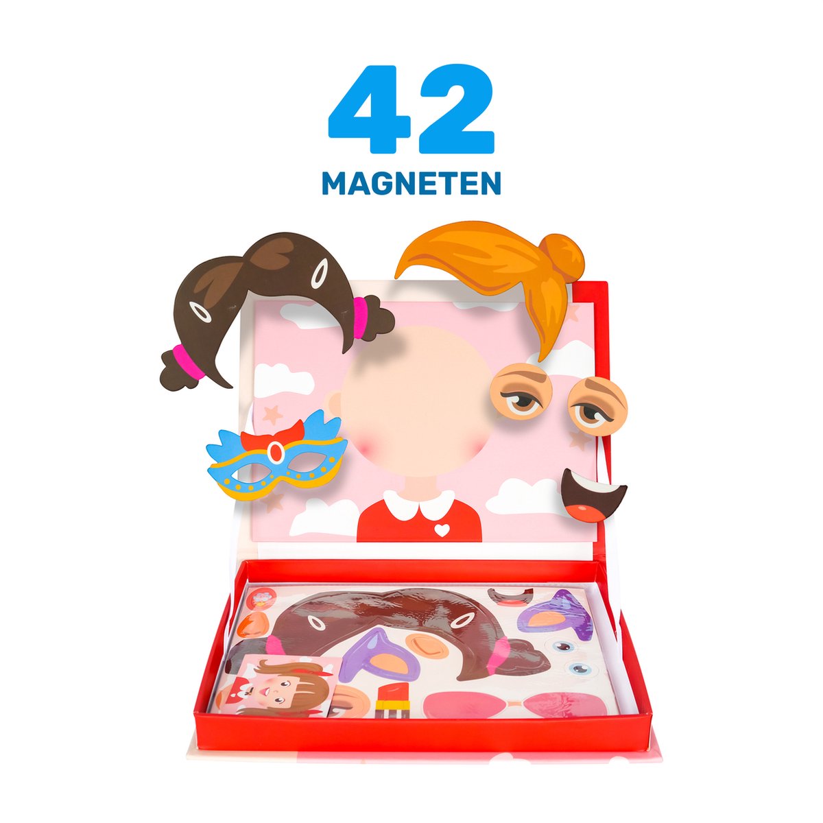 Magneetboek - Meisje - 42 magneten
