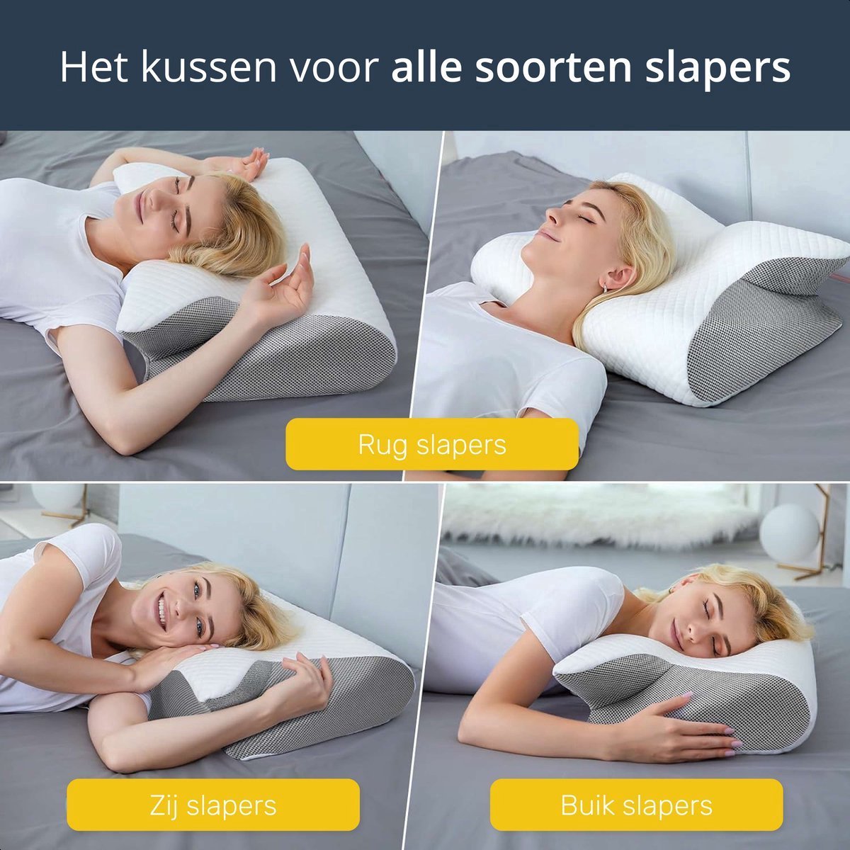 Anti-snoring pillow - For every sleeping position