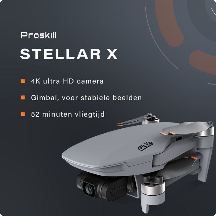 STELLARX Mini Drone Met 4K Camera - 3AXIS Gimbal