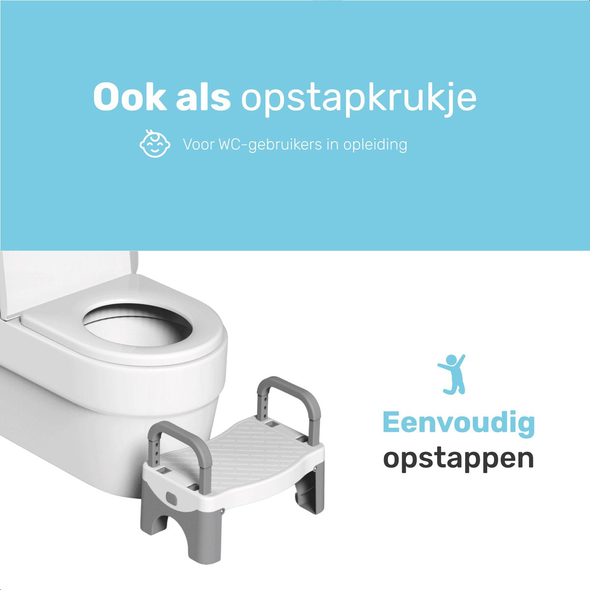 Qwali Toiletkrukje Ty Pot - Inklapbaar - Kinderen - Wc krukje voor de juiste houding - Squat