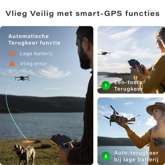 STELLARX Mini Drone Met 4K Camera - 3AXIS Gimbal